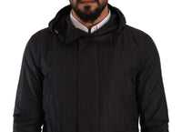 Thumbnail for Elegant Black Parka Hooded Jacket