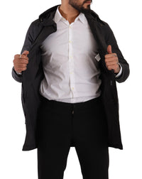 Thumbnail for Elegant Black Parka Hooded Jacket