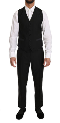Thumbnail for Sleek Black Slim Fit Formal Vest