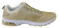 Thumbnail for Exquisite Gold Polyester Sport Sneakers