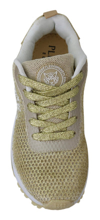 Thumbnail for Exquisite Gold Polyester Sport Sneakers