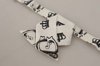 Thumbnail for Elegant Silk Crown-Patterned Bow Tie