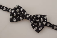 Thumbnail for Elegant Black Silk Bow Tie