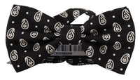 Thumbnail for Elegant Black Silk Bow Tie