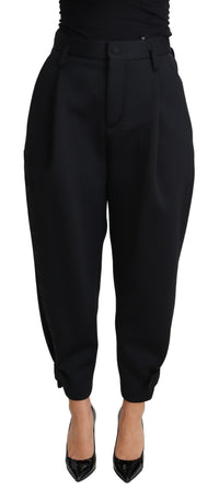 Thumbnail for Elegant High-Waist Cropped Trousers