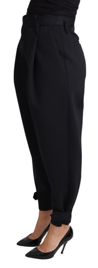 Thumbnail for Elegant High-Waist Cropped Trousers