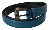 Thumbnail for Elegant Crystal-Embellished Leather Belt