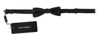 Thumbnail for Elegant Silk Gray Patterned Bow Tie