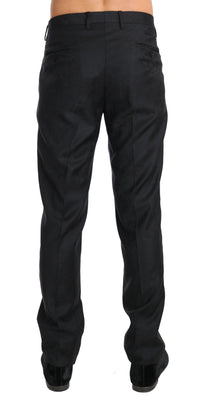 Thumbnail for Elegant Gray Patterned Formal Pants