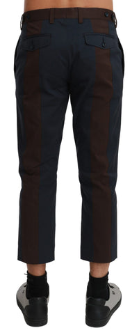 Thumbnail for Chic Cropped Stripe Casual Pants
