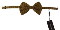 Thumbnail for Elegant Gold Silk Bow Tie