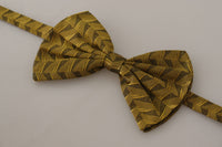 Thumbnail for Elegant Gold Silk Bow Tie