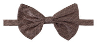 Thumbnail for Elegant Silk Gray Bow Tie - Men's Formalwear