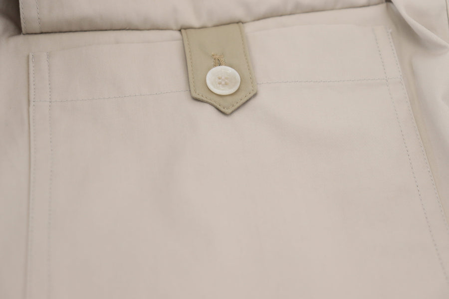 Elegant Beige Cotton Trousers