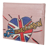 Thumbnail for Chic Pink Leather Cardholder with Exclusive Print