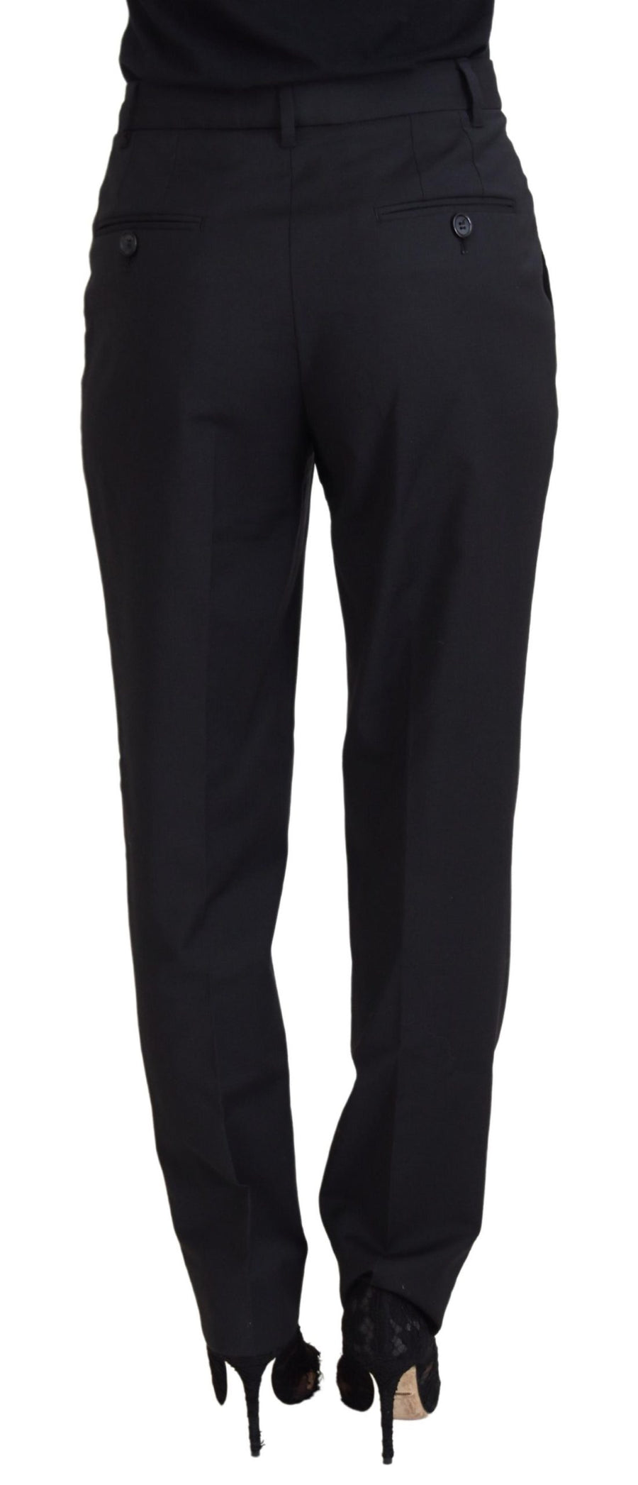 Elegant Black Tailored Trousers