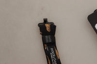 Thumbnail for Black Orange Car Print Silk Bow Tie