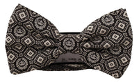 Thumbnail for Elegant Black Silk Bow Tie