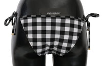 Thumbnail for Checkered Monochrome Bikini Bottoms