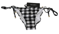 Thumbnail for Checkered Monochrome Bikini Bottoms