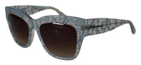 Thumbnail for Elegant Lace Detail Blue Sunglasses