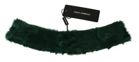 Thumbnail for Luxurious Green Lambskin Scarf for Women