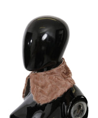 Thumbnail for Elegant Beige Lambskin Scarf for Women