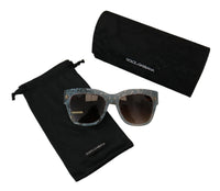 Thumbnail for Elegant Lace Detail Blue Sunglasses