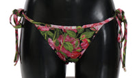 Thumbnail for Elegant Rose Pattern Bikini Bottom