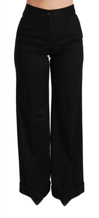 Thumbnail for Elegant High Waist Flared Cashmere Pants