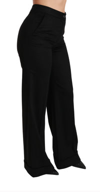 Thumbnail for Elegant High Waist Flared Cashmere Pants