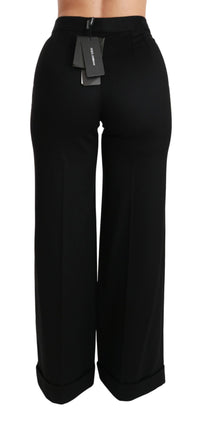 Thumbnail for Elegant High Waist Flared Cashmere Pants