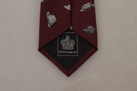 Thumbnail for Maroon Elegance Silk Tie