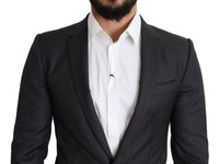 Thumbnail for Elegant Black Virgin Wool Martini Blazer