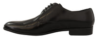 Thumbnail for Elegant Black Leather Derby Shoes