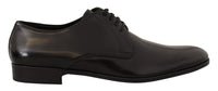 Thumbnail for Elegant Black Leather Derby Shoes