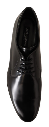 Thumbnail for Elegant Black Leather Derby Shoes