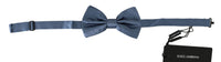 Thumbnail for Elegant Blue Silk Bow Tie