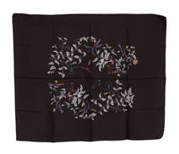 Thumbnail for Elegant Silk Scarf Wrap in Luxe Brown