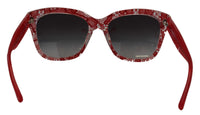 Thumbnail for Elegant Red Lace-Insert Sunglasses