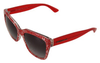 Thumbnail for Elegant Red Lace-Insert Sunglasses