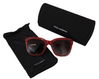 Thumbnail for Elegant Red Lace-Insert Sunglasses