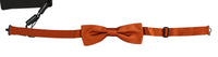 Thumbnail for Exquisite Silk Bow Tie in Dark Orange