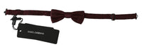 Thumbnail for Elegant Silk Purple Dotted Bow Tie