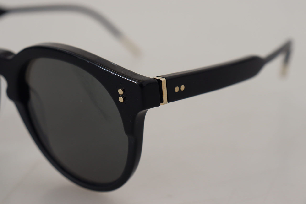 Elegant Black Acetate Women's Sunglasses