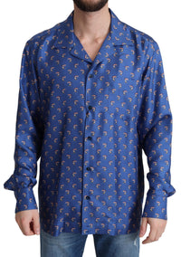 Thumbnail for Silk Beach Chair Print Casual Shirt