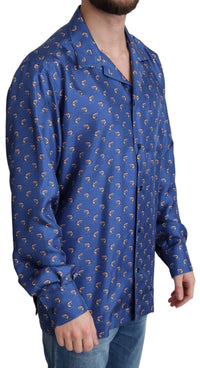 Thumbnail for Silk Beach Chair Print Casual Shirt
