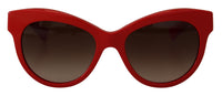 Thumbnail for Elegant Red Mosaico Cat-Eye Sunglasses