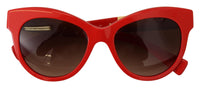 Thumbnail for Elegant Red Mosaico Cat-Eye Sunglasses