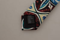 Thumbnail for Multicolor Majolica Silk Tie